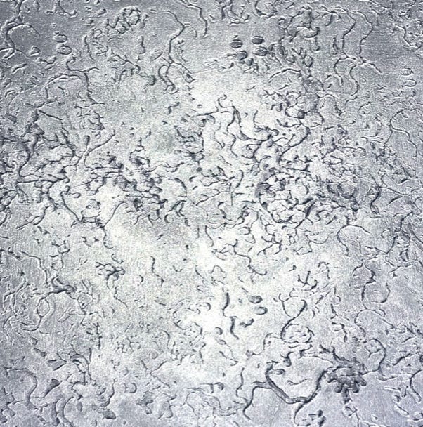 Silbereffekt mit Struktur