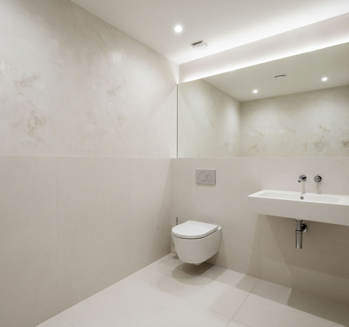 Modernes Badezimmer mit W 100/123 Classic marmoriert