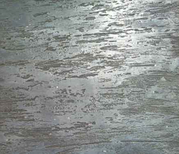 Echtmetall Stahl mit Streifen