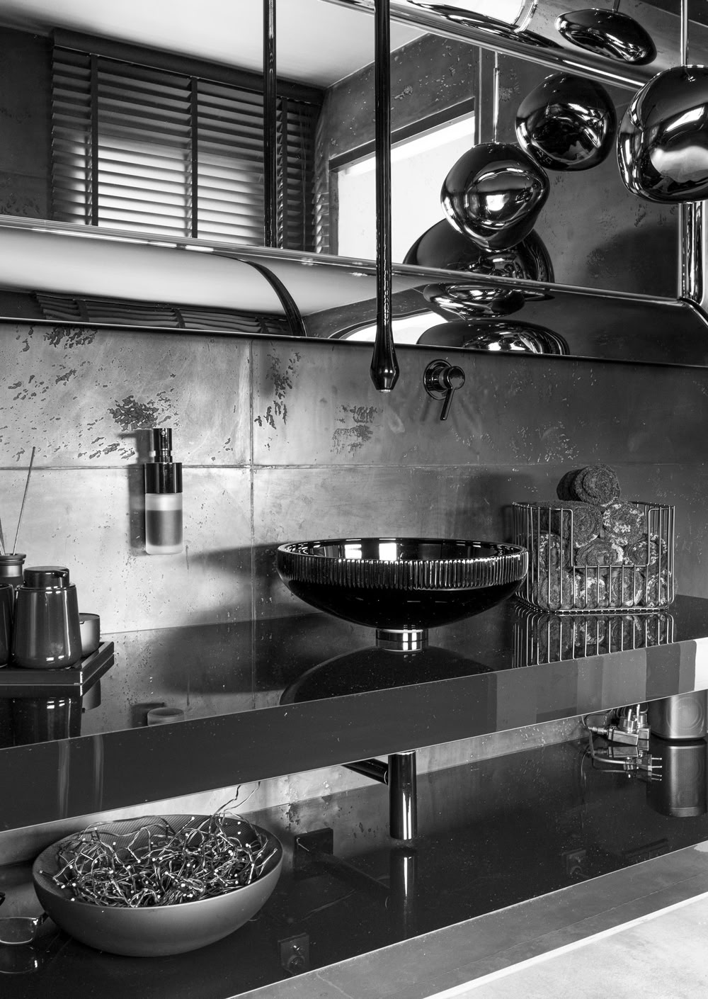 Badezimmer mit Beton Style anthrazit