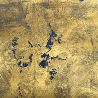 Muster Effektspachtel Gold