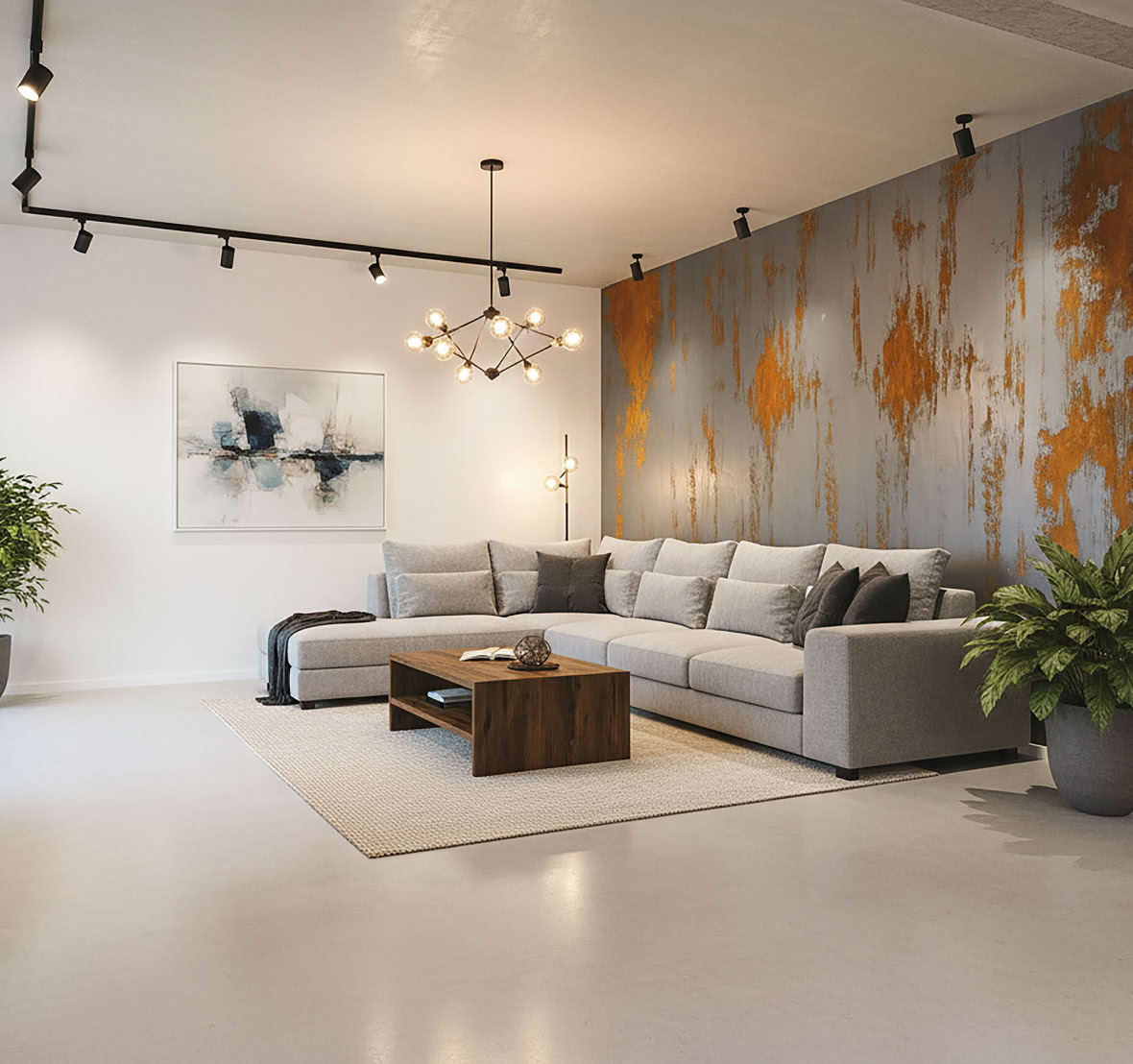 Cortenstahl Optik mit Effektspachtel Stahl und Rost