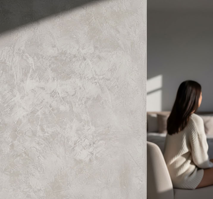 Ene Wand im Schlafzimmer mit W809 Classi.