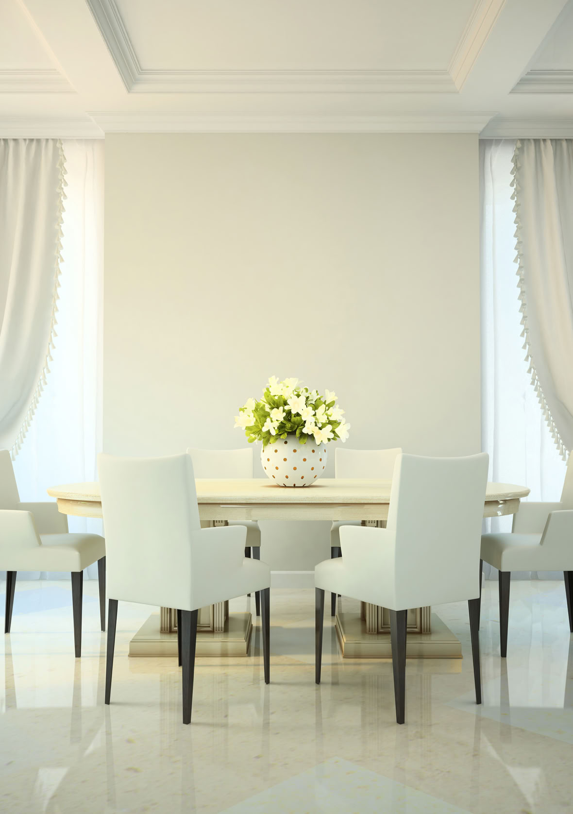 Litura Elfenbein Wohnzimmerwand