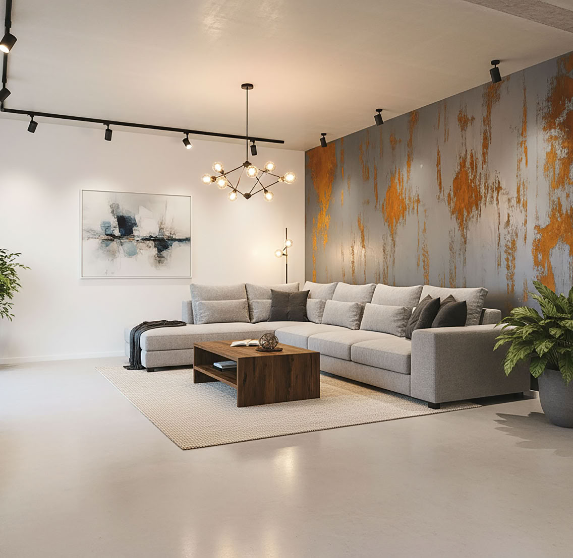 Cortenstahl Optik mit Effektspachtel Stahl und Rost